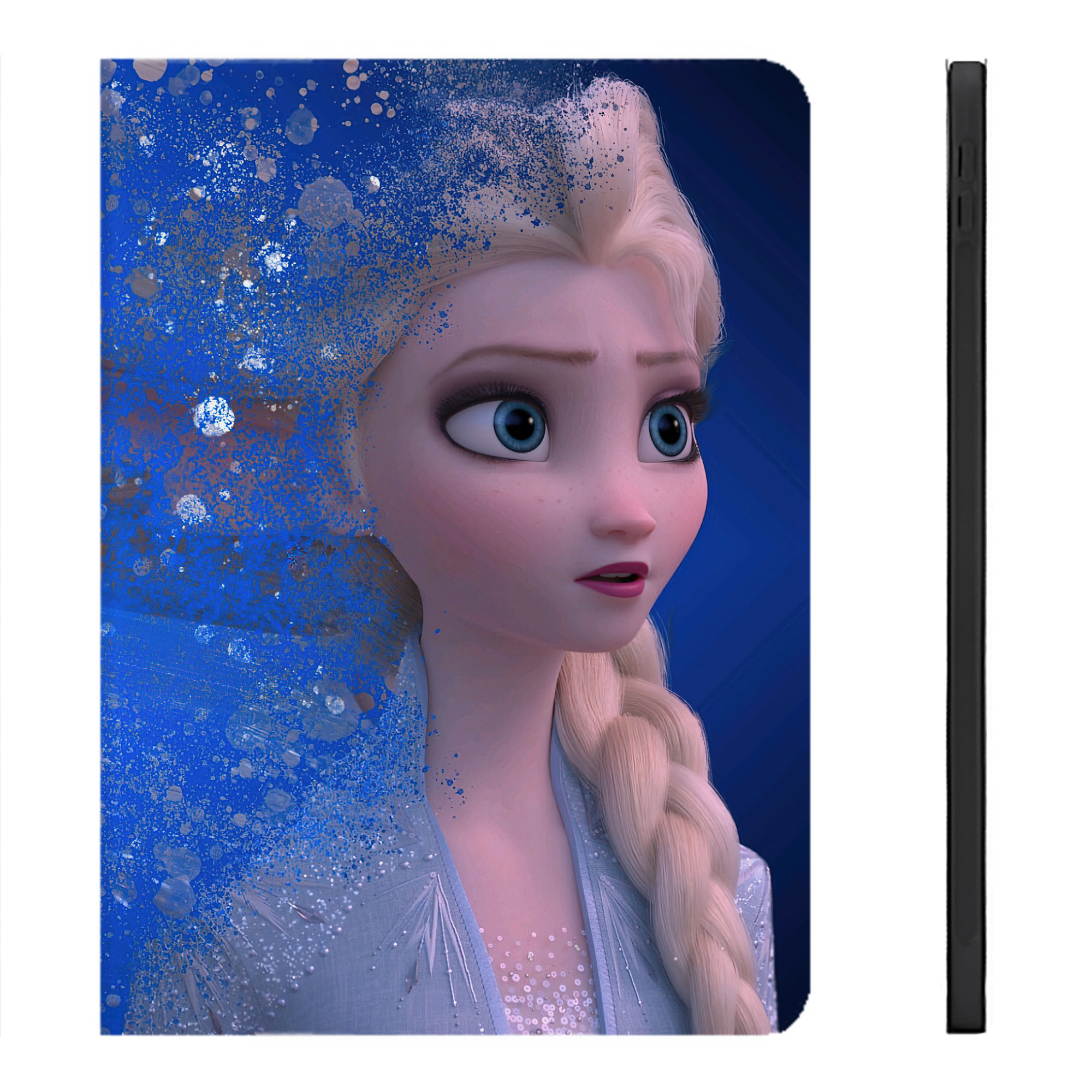 （画像用） アナと雪の女王 アンナ エルサ Frozen Anna Elsa IPadケース ペンホルダー付き ブックスタイルデザイン